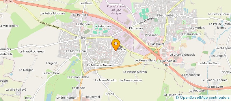 localisation de l'entreprise MONSIEUR ANTHONY FAUCHOUX  BEDEE