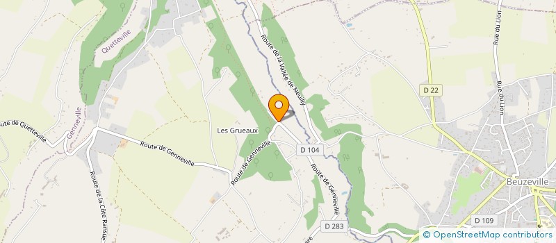 localisation de l'entreprise MONSIEUR ANTHONY FAUVEL  QUETTEVILLE