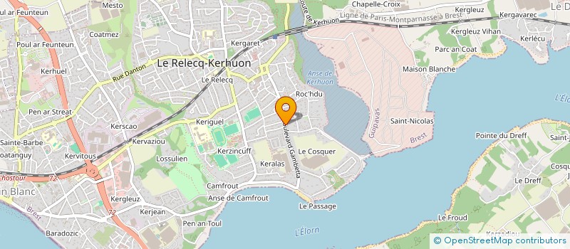 localisation de l'entreprise MONSIEUR ANTHONY FAVE  LE RELECQ-KERHUON