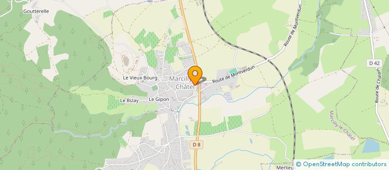 localisation de l'entreprise MONSIEUR ANTHONY FAVIER  MARCILLY-LE-CHATEL