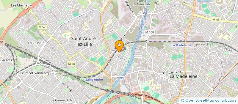 localisation de l'entreprise MONSIEUR ANTHONY FAVOREL à SAINT-ANDRE-LEZ-LILLE