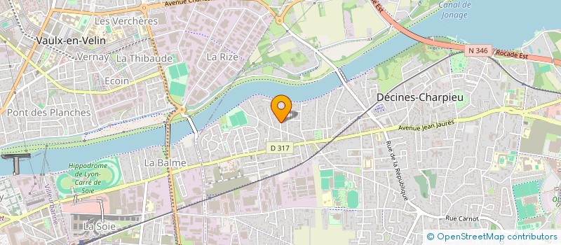 localisation de l'entreprise MONSIEUR ANTHONY FAYOLLE  DECINES-CHARPIEU