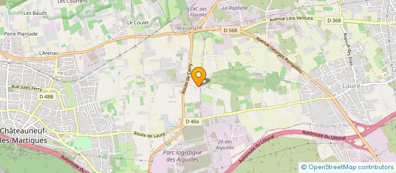 localisation de l'entreprise MONSIEUR ANTHONY FEREZ à CHATEAUNEUF-LES-MARTIGUES
