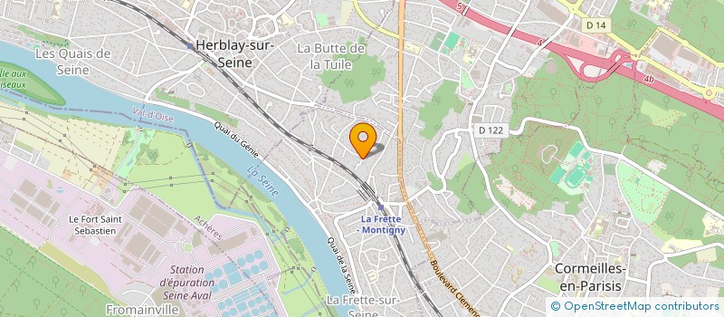 localisation de l'entreprise MONSIEUR ANTHONY FERNANDES  LA FRETTE-SUR-SEINE