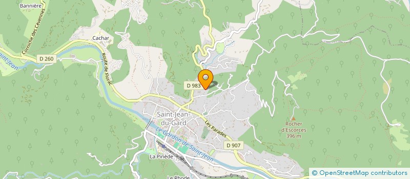 localisation de l'entreprise MONSIEUR ANTHONY FERRIER  SAINT-JEAN-DU-GARD