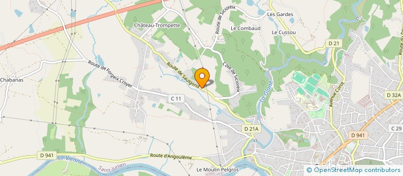 localisation de l'entreprise MONSIEUR ANTHONY FEUILLADE à SAINT-JUNIEN