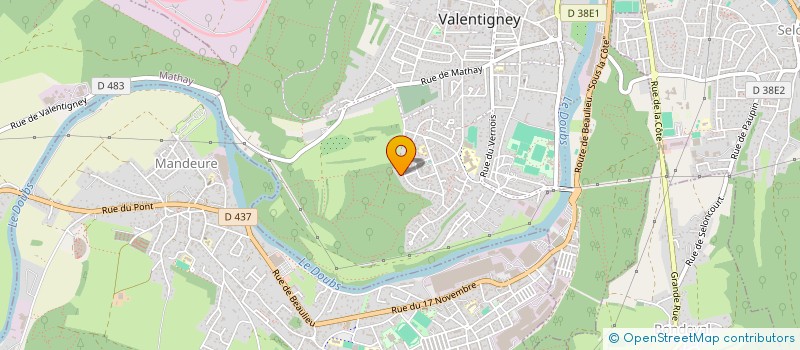 localisation de l'entreprise MONSIEUR ANTHONY FILZ  VALENTIGNEY