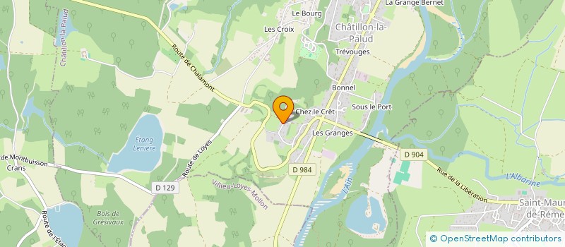 localisation de l'entreprise MONSIEUR ANTHONY FIORE  CHATILLON-LA-PALUD