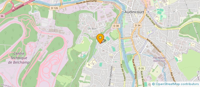 localisation de l'entreprise MONSIEUR ANTHONY FLEURENTIN  VALENTIGNEY