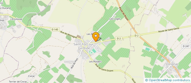 localisation de l'entreprise MONSIEUR ANTHONY FLEURIAUD  SAINT-FORT-SUR-GIRONDE