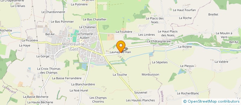 localisation de l'entreprise MONSIEUR ANTHONY FONTAINE à MONTREUIL-LE-GAST