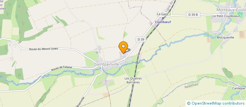 localisation de l'entreprise MONSIEUR ANTHONY FOUCHER  DAMBLAINVILLE