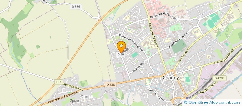 localisation de l'entreprise MONSIEUR ANTHONY FOURGEAU à CHAUNY