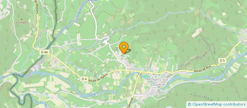 localisation de l'entreprise MONSIEUR ANTHONY FOURNIER  MOLLANS-SUR-OUVEZE