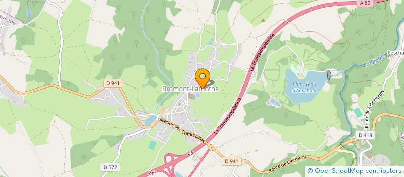 localisation de l'entreprise MONSIEUR ANTHONY FOURNIER  BROMONT-LAMOTHE