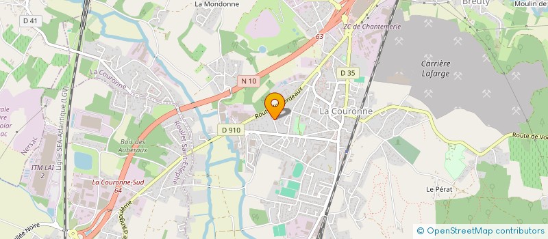 localisation de l'entreprise MONSIEUR ANTHONY FOURNIER  LA COURONNE