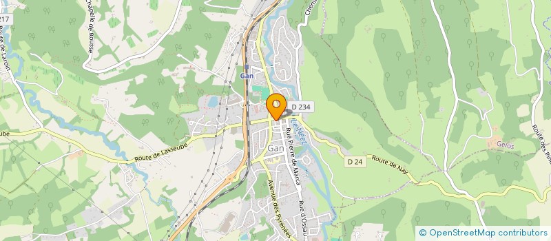 localisation de l'entreprise MONSIEUR ANTHONY FOUTINHO  GAN