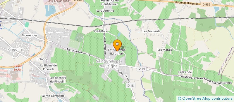 localisation de l'entreprise MONSIEUR ANTHONY FRAY  SAINT-PHILIPPE-DU-SEIGNAL