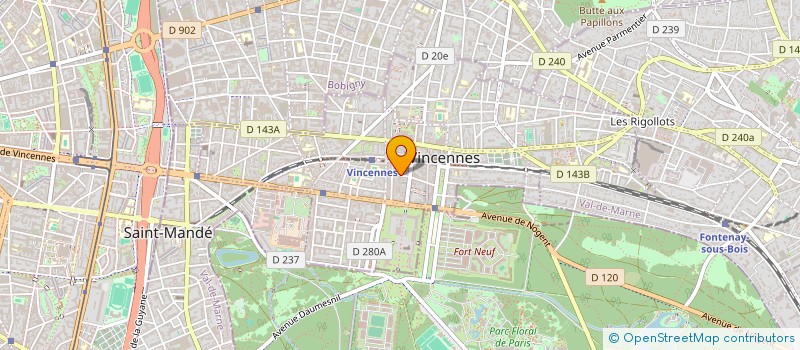 localisation de l'entreprise MONSIEUR ANTHONY FREESTONE à VINCENNES