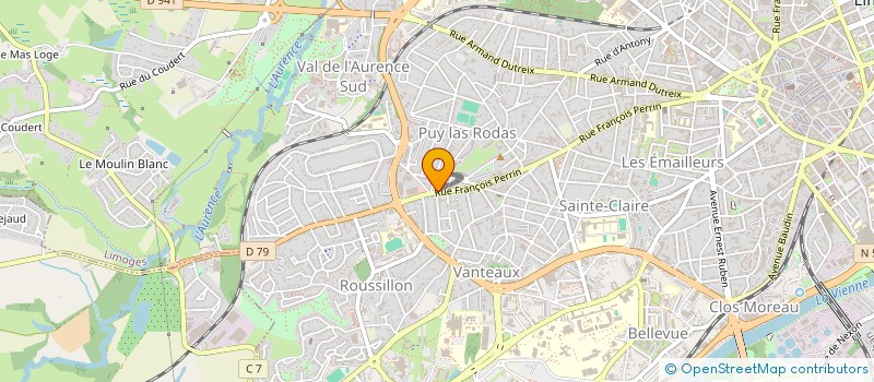 localisation de l'entreprise MONSIEUR ANTHONY FRUGIER à LIMOGES