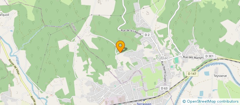 localisation de l'entreprise MONSIEUR ANTHONY FUSI  CUBLAC