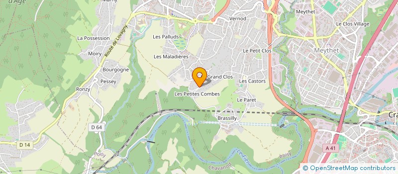 localisation de l'entreprise MONSIEUR ANTHONY GABLIN  POISY