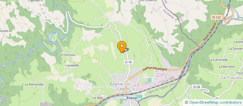 localisation de l'entreprise MONSIEUR ANTHONY GAGLIANO  BAGNAC-SUR-CELE