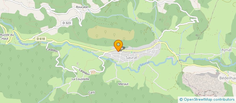 localisation de l'entreprise MONSIEUR ANTHONY GAGNERET à SAURAT