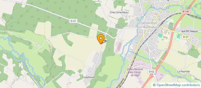 localisation de l'entreprise MONSIEUR ANTHONY GAILLEDRAT  CHASSENEUIL-SUR-BONNIEURE