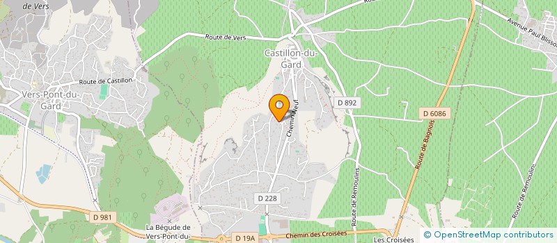 localisation de l'entreprise MONSIEUR ANTHONY GALTIER  CASTILLON-DU-GARD