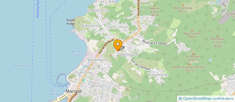 localisation de l'entreprise MONSIEUR ANTHONY GALVES  SAINT MARTIN