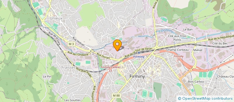 localisation de l'entreprise MONSIEUR ANTHONY GARASSU  FIRMINY