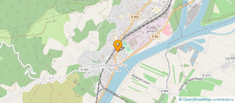 localisation de l'entreprise MONSIEUR ANTHONY GASNOT  LA VOULTE-SUR-RHONE