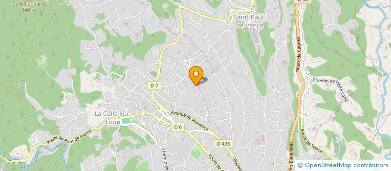 localisation de l'entreprise MONSIEUR ANTHONY GASTAUD à LA COLLE-SUR-LOUP