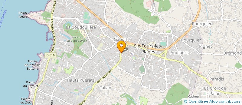 localisation de l'entreprise MONSIEUR ANTHONY GAUDEMARD  SIX-FOURS-LES-PLAGES