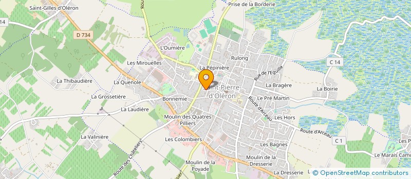 localisation de l'entreprise MONSIEUR ANTHONY GAUDIER  SAINT-PIERRE-D'OLERON