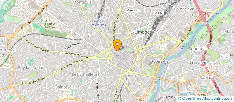localisation de l'entreprise MONSIEUR ANTHONY GAUTRAULT à LIMOGES