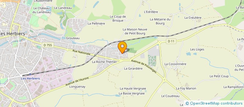 localisation de l'entreprise MONSIEUR ANTHONY GAUTRON  LES HERBIERS