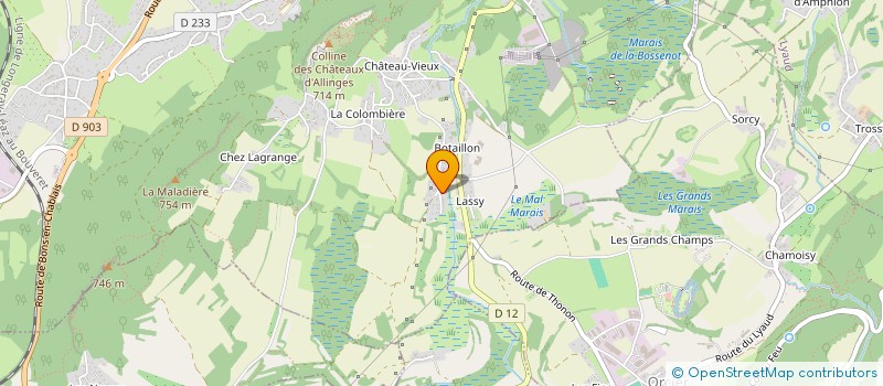 localisation de l'entreprise MONSIEUR ANTHONY GAY  ALLINGES