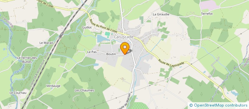 localisation de l'entreprise MONSIEUR ANTHONY GAY  LARUSCADE