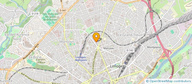 localisation de l'entreprise MONSIEUR ANTHONY GAYOUT à LIMOGES