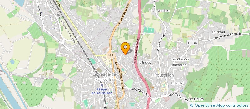 localisation de l'entreprise MONSIEUR ANTHONY GAYVALLET  LE PEAGE-DE-ROUSSILLON