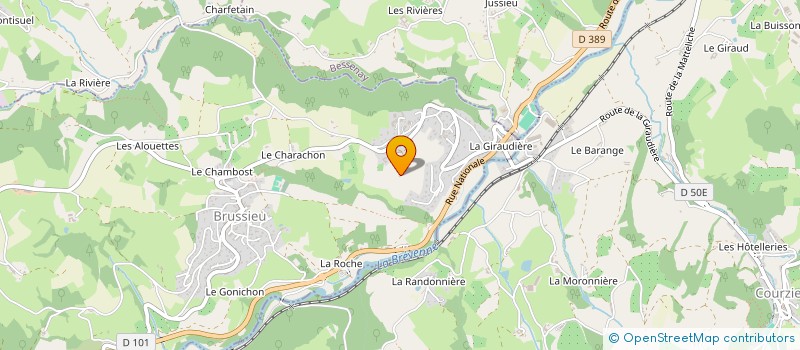 localisation de l'entreprise MONSIEUR ANTHONY GEORGEL  BRUSSIEU