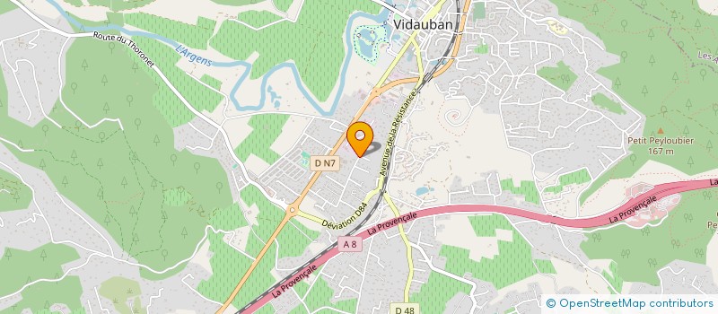 localisation de l'entreprise MONSIEUR ANTHONY GEORGES NICO LOISEAU  VIDAUBAN