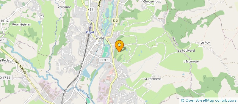 localisation de l'entreprise MONSIEUR ANTHONY GERAUD  OBJAT