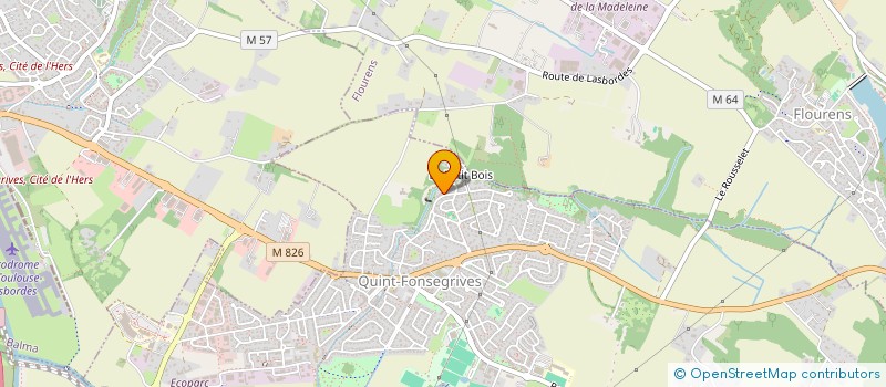 localisation de l'entreprise MONSIEUR ANTHONY GEX  QUINT-FONSEGRIVES