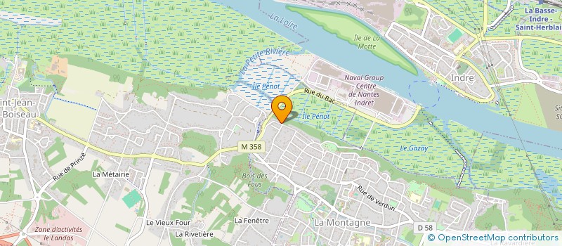 localisation de l'entreprise MONSIEUR ANTHONY GILBERT  LA MONTAGNE