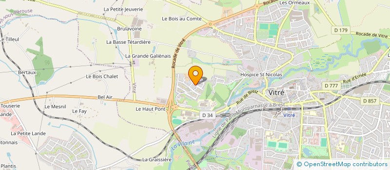 localisation de l'entreprise MONSIEUR ANTHONY GILLET à VITRE