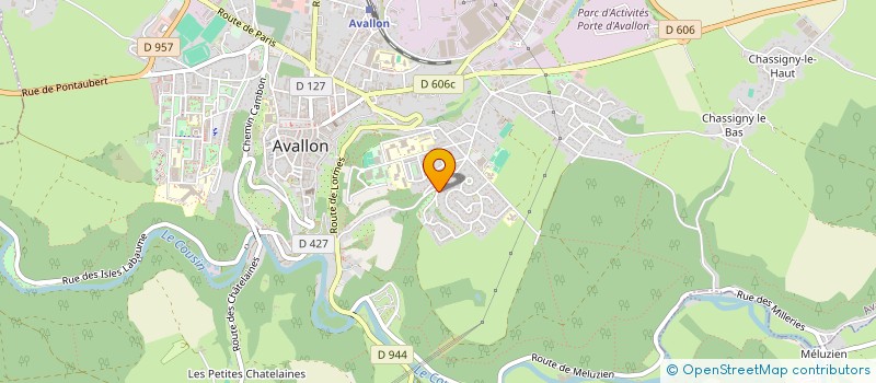 localisation de l'entreprise MONSIEUR ANTHONY GILSON  AVALLON