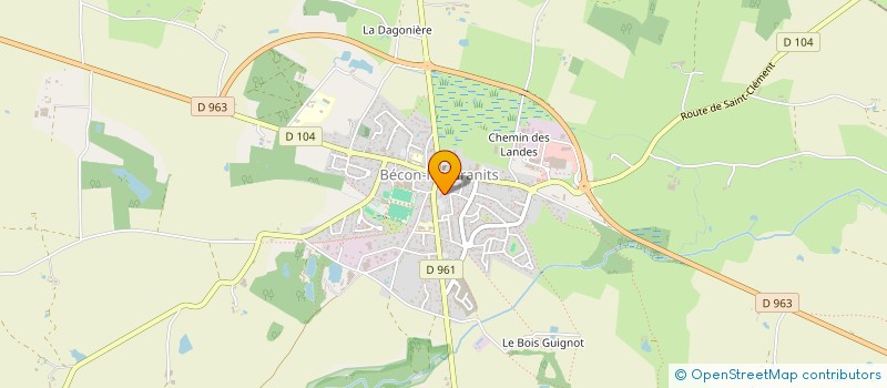 localisation de l'entreprise MONSIEUR ANTHONY GINESTRINI  BECON-LES-GRANITS